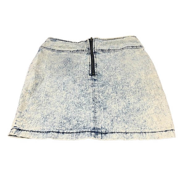 Nollie Faux Jean Mini Skirt 90s Y2K Vibes - Picture 2 of 7